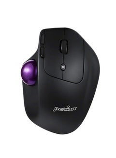 اشتري Perimice720 Wireless Ergonomic Trackball Mouse With Adjustable Angle Black (11449) في الامارات