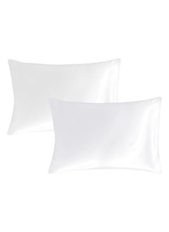 اشتري Premium White Queen Pillow Cases - 2 Piece Set Pillow Cover - Soft Brushed Microfiber Fabric - Pillow Cases Standard Size (20x30 Inches) by Infinitee Xclusives في الامارات