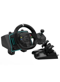Buy 1080 Degree Steering Game Racing Wheel with Pedals and Shifters for PC/Xbox One/Xbox Series 360/PS4/PS3/Nintendo Switch in Saudi Arabia