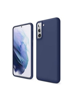 اشتري Navy Blue Silicon Cover for Samsung S21 Plus - Slim and Protective Smartphone Case في مصر