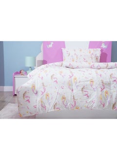 Buy Magical-Mermaid 2-Piece Comforter Set Pink 135X220cm in UAE