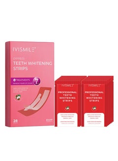 Buy Professional Teeth Whitening Strips, Reduce Teeth Sensitivity Whitening Strips, 28 White Teeth Whitening Strips, Dentist Prepared Whitening Strips in Saudi Arabia