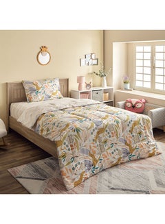 Buy Ron Flora Kapas 2-Piece 144 TC Twin Cotton Comforter Set 160x220 cm in UAE
