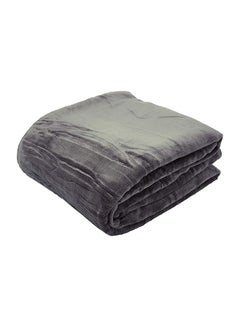 Buy Super Soft Double Flannel Blanket  Grey in Egypt