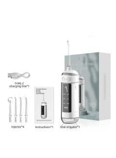 Buy Water Dental Flosser Cordless For Teeth Braces Upgraded Potable Oral Lrrigator With 5 Pressure Modes 4 Nozzle Tips in UAE