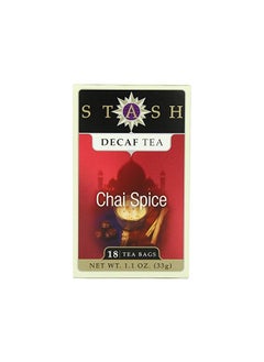 Buy Stash Tea Decaf Chai Spice Tea 18 Count Tea Bags (packaging may vary) Individual Decaffeinated Black Tea Bags, Use in Teapots Mugs or Cups, Brew Hot Tea or Iced Tea in UAE