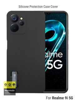Buy Stylish Silicone Case Cover For Realme 9i 5G Black in Saudi Arabia