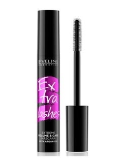 Buy Extra Lashes Extreme Volume Mascara with Argan Oil from Eveline-12 ml in Saudi Arabia