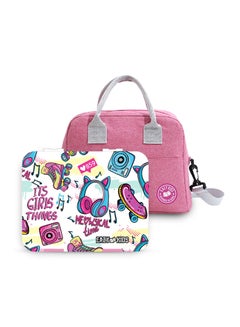 اشتري Eazy Kids Bento Box wt Insulated Lunch Bag and Cutter Set Its Girls Things في السعودية