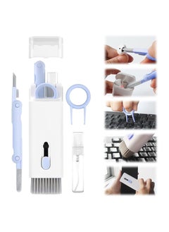 Buy 7 in 1 Electronic Cleaner Kit for Earbuds Phone Computer, Multi-Function Cleaning Kit for Keyboard Laptop and Earbuds - Blue in Saudi Arabia