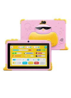 Buy H1 Android Kids Tablet 7-Inch IPS Display 6GB RAM 128GB Wi-Fi Pink - International Version With Free Gift in Saudi Arabia