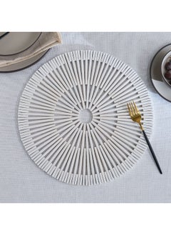 Buy Zen Wooden Stripe Placemat 38 x 38 cm in UAE