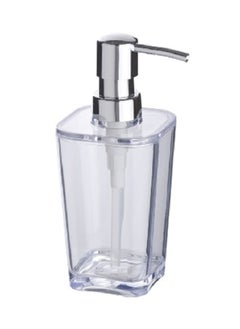 Buy Candy Transparent Soap Dispenser Silver and Clear 9 x 17.2 x 7.2 cm 20300100 in Saudi Arabia