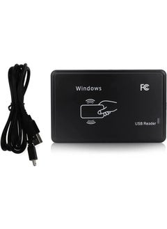 Buy Rfid 125Khz Usb Desktop Card Reader (Reads First 10 Digits) Contactless For Em4100 Tk4100 T5200 T5577 Window Linux Systems in UAE