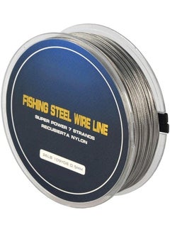 اشتري 0.5mm 100m 26lb Fishing Steel Wire Fishing Lines max Power 7 Strands Super Soft Wire Lines Cover with Plastic Waterproof Lead line في الامارات