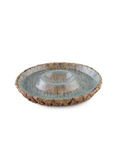 اشتري Aenon Chip & Dip Serving Platter - Clear في الامارات