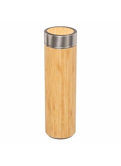 Buy Bamboo Vacuum Insulated Flask W Tea Infuser 330 ml in UAE