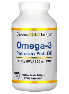 اشتري Omega-3  Premium Fish Oil  240 Fish Gelatin Softgels في السعودية