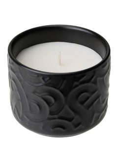 Buy Scented Candle In Ceramic Jar Black 25 Hr in Saudi Arabia