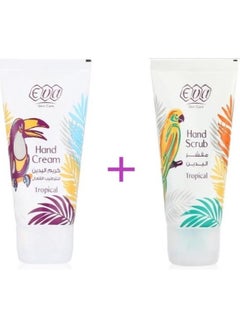 اشتري Eva hand scrub 50ml and Eva Hand Cream Tropical 60ml في مصر