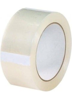 اشتري Alsaqer Clear Packing Tape 2 inches x 100 yards | Transparent tape for Sealing Parcel Boxes | Strong Heavy Duty Packaging Tape | Moving Boxes Houses Large Postal Bags, Office Supplies [1 Roll] في الامارات