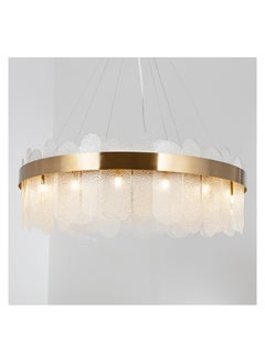 Buy Modern glass chandelier from Yocandle with a circular frame and oval glass in Saudi Arabia