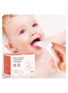 Buy 30 Pcs Baby Finger Toothbrush Tooth and Gum Wipes Baby Tongue Cleaner Stage 1 Birth to First Teeth 0-36 Months (wet finger cots) in Saudi Arabia