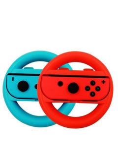 Buy SWITCH Handle Steering Wheel, Racing Console Steering Wheel Compatible with Switch Wheel, Gaming Accessory Driving Grip, Switch Steering Wheel for Switch Controllers(Blue/Red) in Saudi Arabia