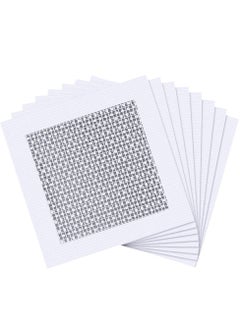 Buy Fiberglass Wall Repair Patch Kit, 8 PCS Drywall Plaster Screen Patch for Covering Cracks Holes Blemishes on Vinyl Siding Fence, Aluminum Self Adhesive Patches for Drywall Plasterboard (White) in Saudi Arabia