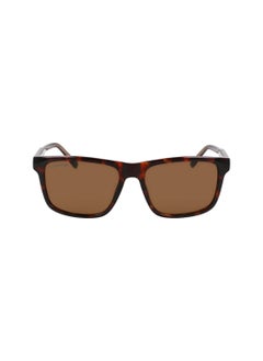 Buy FULL RIM BIO INJ-G820 MODIFIED RECTANGLE LACOSTE SUNS L6025S  5617 (219) HAVANA BROWN in UAE