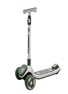 Buy Children's scooter suitable for ages 4 to 14, equipped with three large wheels, lights, and music. in Saudi Arabia