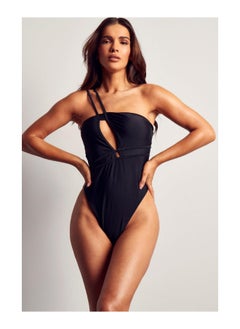 اشتري One Shoulder Strappy Cut Out Swimsuit في الامارات