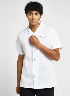 Buy Thomas Scott Classic Slim Fit Cuban Collar Cotton Casual Shirt in UAE