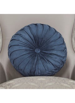 Buy Ann Smocked Cushion, Navy Blue - 40 Cm in UAE