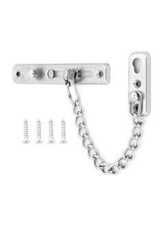 Buy Stainless Steel Anti-Theft Chain, Safety Chain Thicker Door Chain Lock Security Chain Door Buckle Room Door Anti-Theft Buckle for Home Apartment Bedroom in UAE