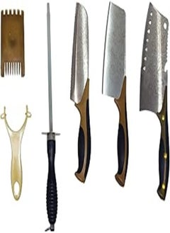 Buy Plastic knife hand 6 piece set - assorted shapes in Egypt