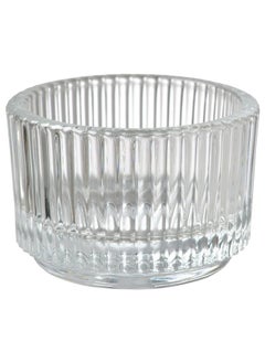 Buy Tealight Holder, Clear Glass, 3.5 Cm in Saudi Arabia