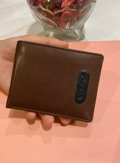 Buy Force Geunine Leather Wallet For Men - Brown in Saudi Arabia