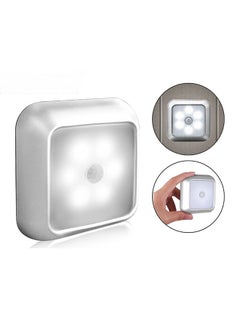 اشتري Square Induction Lamp，Motion Sensor Light，Human Body Sensor Night Light,Magnetic Night Light， Closet Cupboard Aisle Light, Smart Home Sensor Light（Battery free） في الامارات