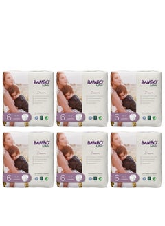 Buy Bambo Nature Eco Friendly Diaper Size 6, 16+ Kg, 144counts (24 x 6) in UAE