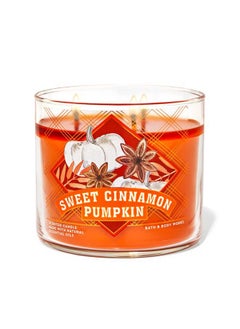 Buy Sweet Cinnamon Pumpkin 3-Wick Candle in UAE