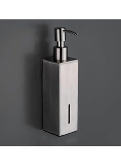 Buy LBMT  Wall Mounted Soap Dispenser, Manual Lotion Dispenser with Stainless Steel Pump for Bathroom Kitchen (Square Brushed) in Saudi Arabia