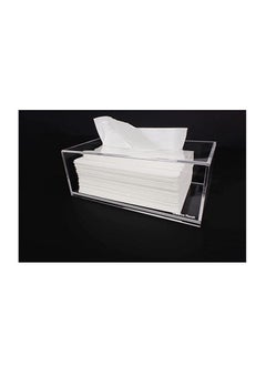 Buy Creative Planet Facial Tissue Box Holder Transparent (Rectangle) in UAE