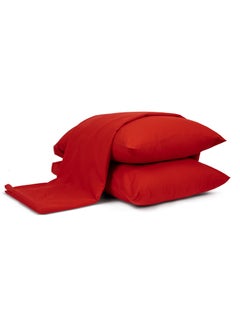 Buy Flat Sheet Set Red 240x260 in Egypt