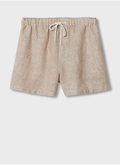 Buy Drawstring Detail Mini Shorts in Saudi Arabia