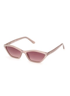 Buy Women's UV Protection Asymmetrical Shape Plastic Sunglasses GM0000259T56 - Lens Size: 56 Mm - Beige in UAE