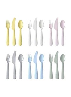 Buy 18 Pcs Cutlery Set Multicolor in Egypt
