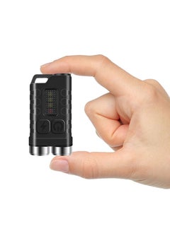 Buy EDC V3 Mini Pocket Flashlight with Red, UV, and Blue Light - 900 Lumens, 12 Modes, Rechargeable, Waterproof, and Magnetic - Perfect Keychain LED Flashlight in UAE
