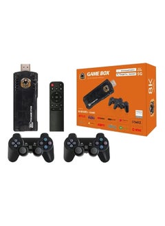 Buy 10000Games Installed 8K 4K Video Quad-core Wireless Controller Android TV Box Game Console Retro Game Stick Dual System in UAE