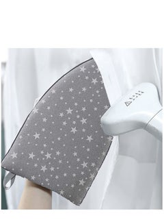Buy Garment Steamer Ironing Glove Waterproof Heat Resistant Anti Steam Mitt with Finger Loop Complete Care Protective Garment Steaming Mitt Accessories for Clothes (Grey stars) in UAE